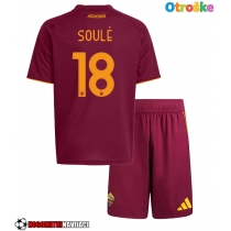 Otroške Nogometnih dresov AS Roma Matias Soule #18 Domači 2025-26 Kratki rokavi (+ hlače)